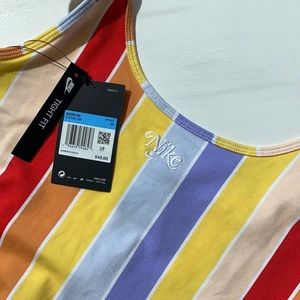 Never worn striped Nike body suit